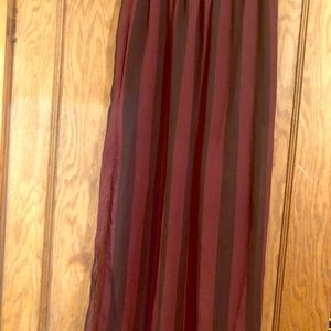 Maroon & black skirt